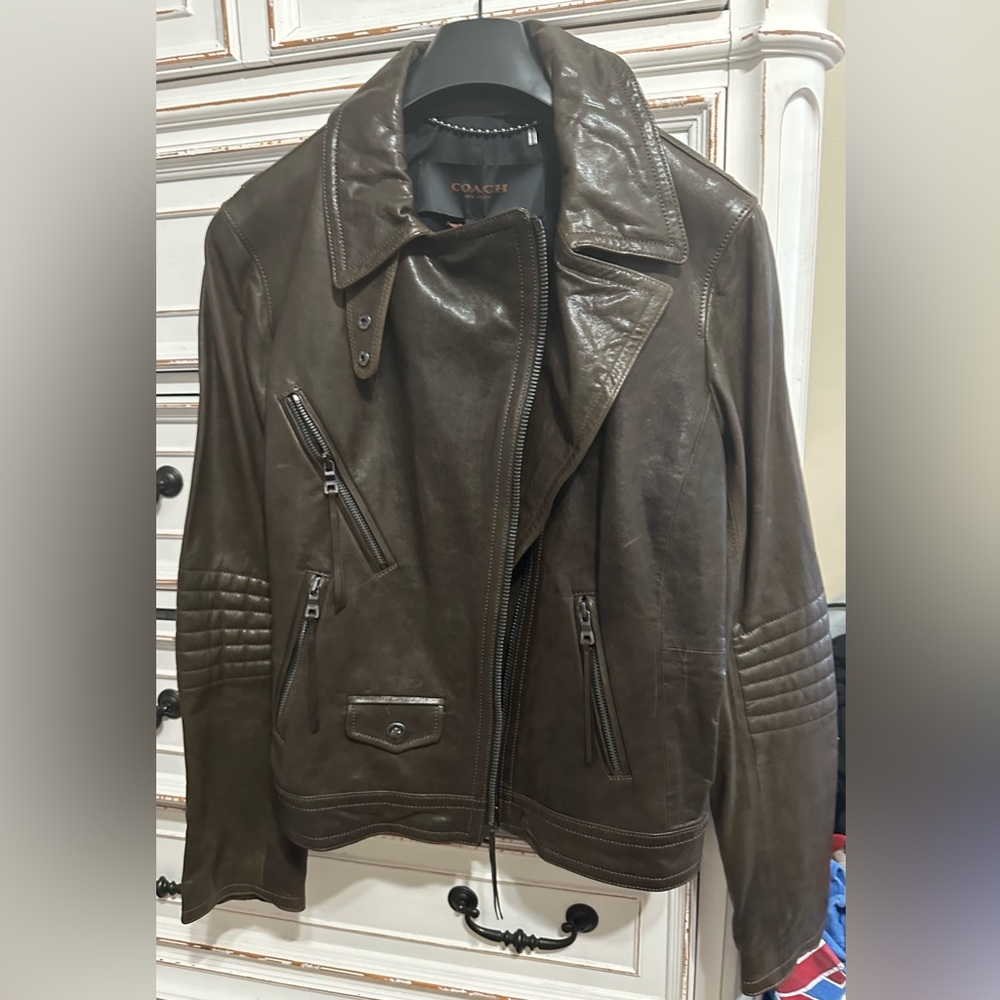 Women’s Coach leather jacket